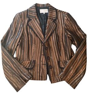 Earl Rutenberg Collection Striped Blazer Jacket